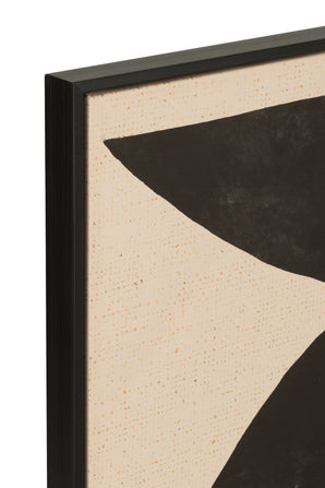 Canvas painting - Frame Shapes, brown/black