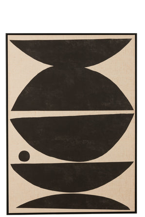 Canvas painting - Frame Shapes, brown/black