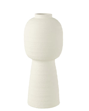 Ceramic vase - Lantern, white, large