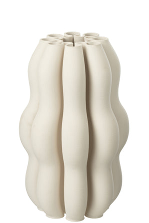 3D printed vase - Naos beige large
