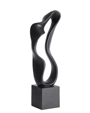 Sculpture – Najac, matt black, 70cm