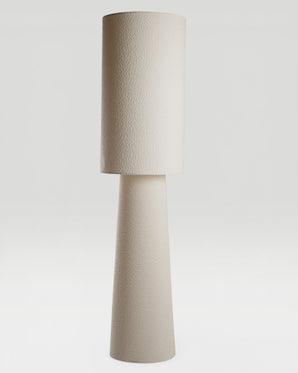 Golvlampa i bouclé - Mikkel creme 165cm