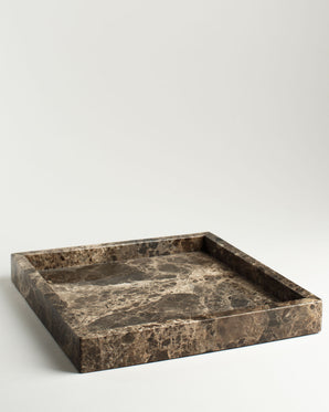 Tray Marble Brown 30x30cm