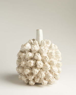 Coral designed ceramic vase - Saki, white, large