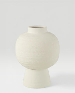 Ceramic vase - Lantern, white, small