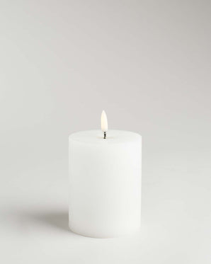 LED block candle with rustic melted candle look – Rustic, 7.8 x 10cm