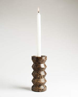 Candlestick marble, Rhombus, brown