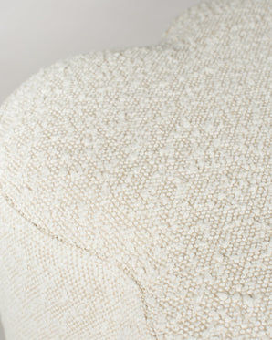 Nalani pouf in cream bouclé