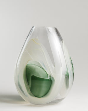 Round glass vase - Livy, medium