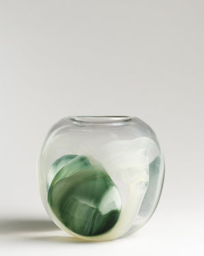 Round glass vase - Livy, small