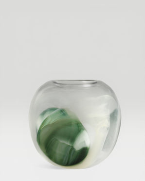 Round glass vase - Livy, small